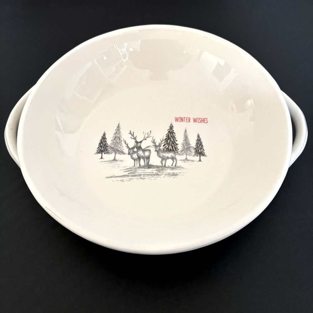Strawberry Street Christmas Casserole Dish/Pie Plate
“Winter Wishes” Pottery